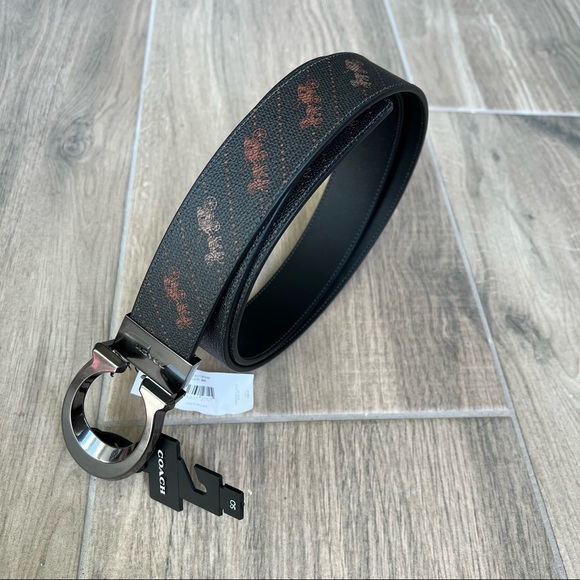 Coach Sculpted Signature Buckle Cut To Size Reversible Belt - Picture 1 of 6